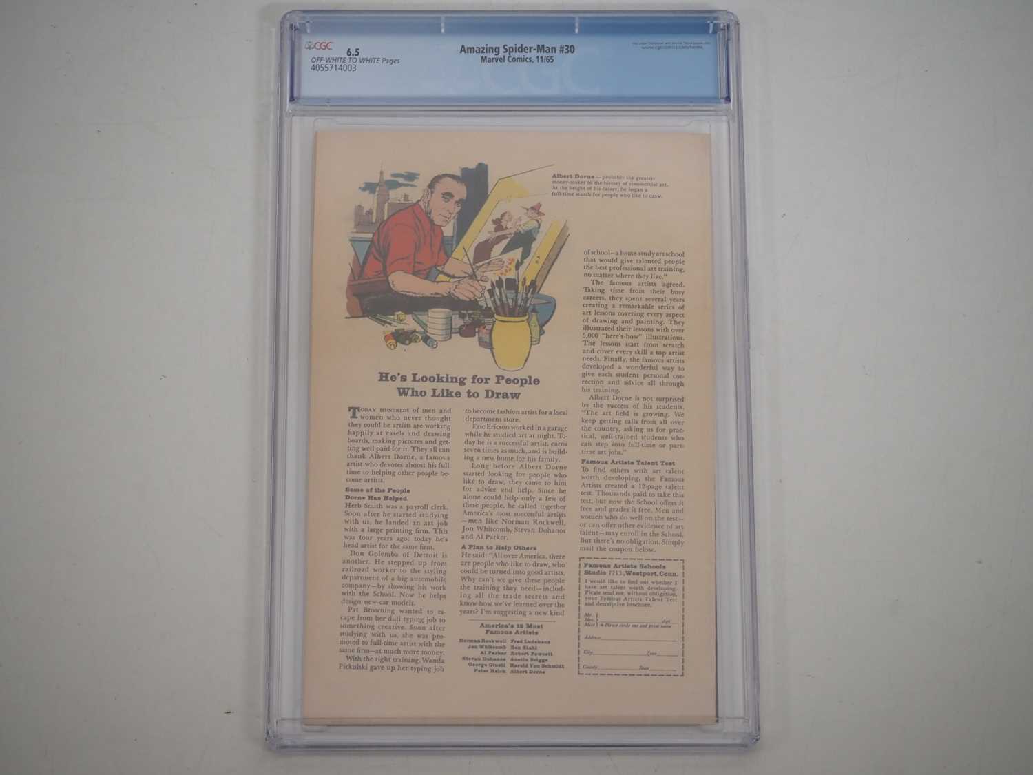 AMAZING SPIDER-MAN #30 (1965 - MARVEL) - GRADED 6.5 (FN+) by CGC - Includes the first appearance - Image 2 of 4