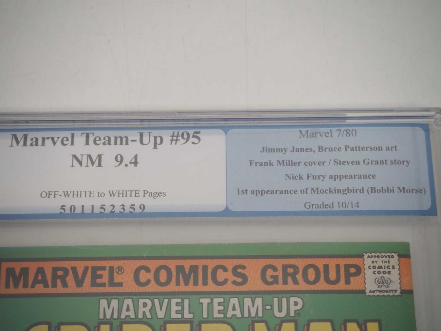 MARVEL TEAM-UP #95 (1980 - MARVEL) - GRADED 9.4(NM) by PGX - Includes the first appearance of - Image 4 of 4