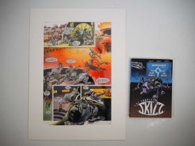 JIM BAIKIE (28/2/1940 - 29/12/2017) ORIGINAL SKIZZ ART FOR 2000 AD + TRADE PAPERBACK (2 in Lot) -