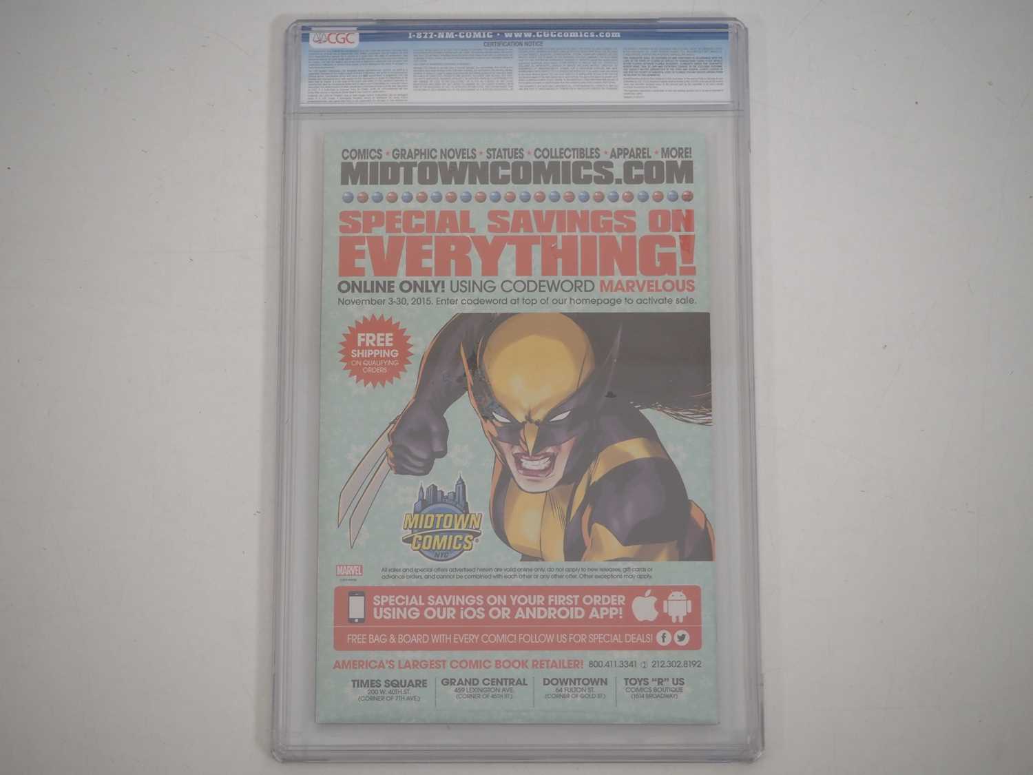 ALL-NEW WOLVERINE #1 (2016 - MARVEL) - GRADED 9.8(NM/MINT) by CGC - The debut of X-23 as Wolverine - Image 2 of 4