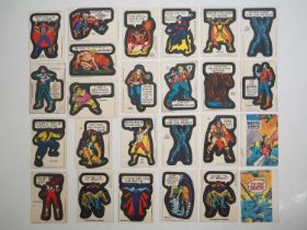 ASSORTED TOPPS 1974/1975 MARVEL COMIC BOOK HEROES STICKER & PUZZLE CARDS (25 in Lot) (V)