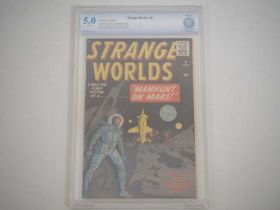 STRANGE WORLDS #4 (1959 - MARVEL) - GRADED 5.0 (VG/FN) by CBCS - "Manhunt on Mars!" - Jack Kirby &