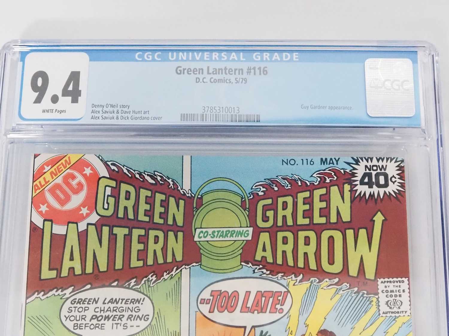 GREEN LANTERN #116 - (1979 - DC) - GRADED 9.4 (NM) by CGC - Green Lantern & Green Arrow fight - Bild 3 aus 3