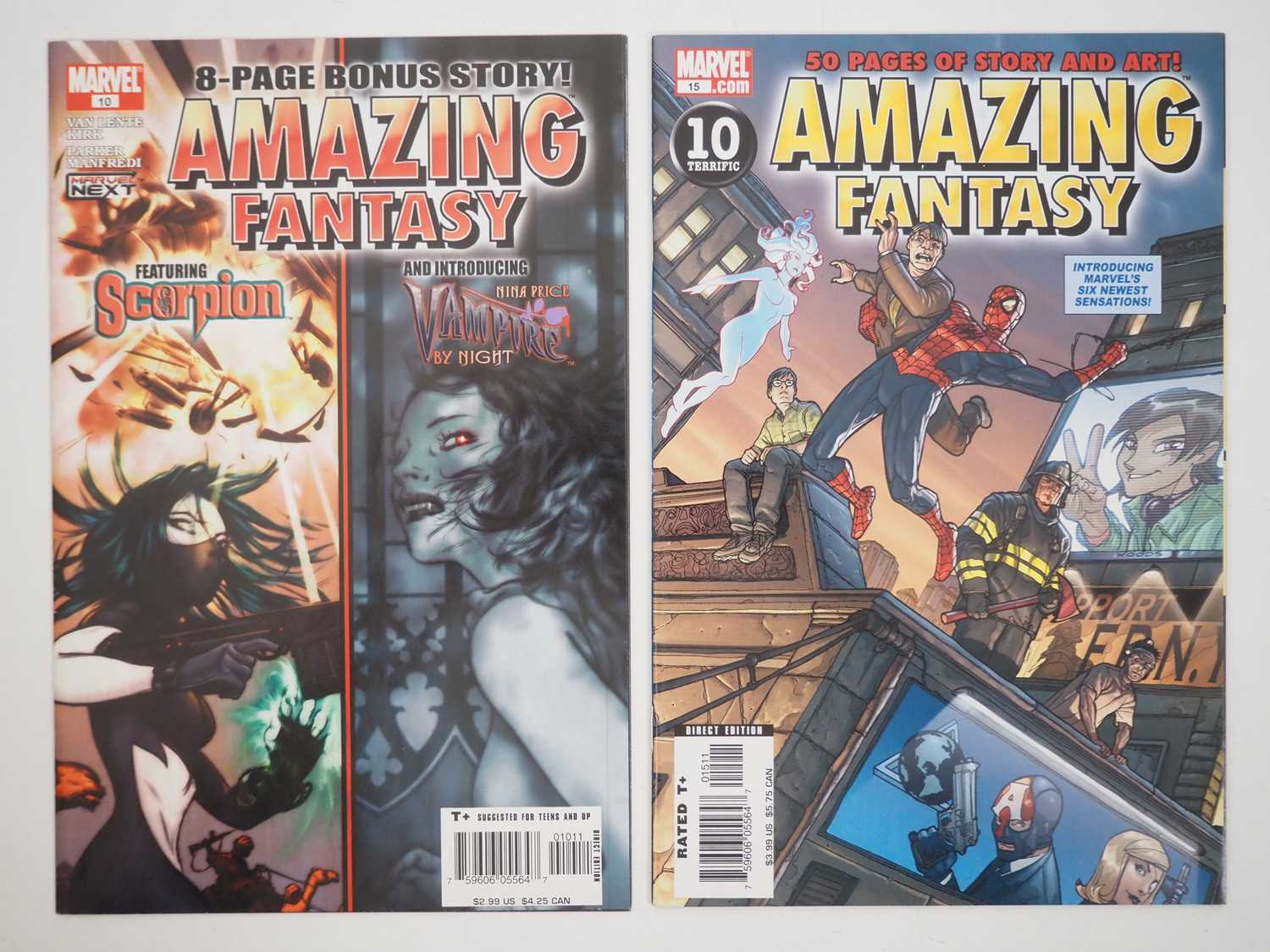 AMAZING FANTASY VOL. 2 #10 & 15 (2 in Lot) - (2005/2006 - MARVEL) - Includes the first appearance