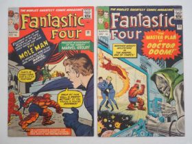 FANTASTIC FOUR #22 & 23 (2 in Lot) - (1964 - MARVEL - UK Price Variant) - Includes the second