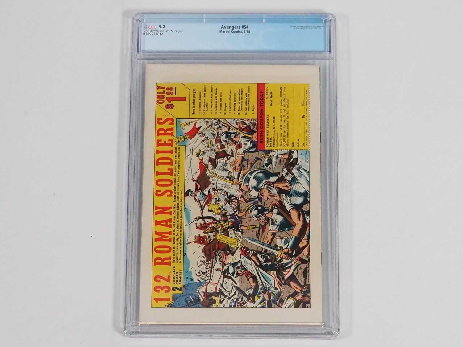 AVENGERS #54 (1968 - MARVEL) GRADED 9.2 (NM-) by CGC - Includes the first appearance of the New - Image 2 of 2