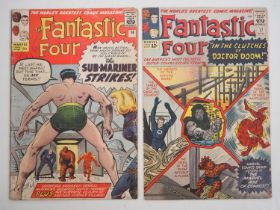 FANTASTIC FOUR #14 & 17 (2 in Lot) - (1963 - MARVEL - US & UK Price Variant) - Includes the second