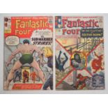 FANTASTIC FOUR #14 & 17 (2 in Lot) - (1963 - MARVEL - US & UK Price Variant) - Includes the second