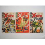 X-MEN #27, 28, 29 (3 in Lot) - (1966/1967 - MARVEL - US & UK Price Variant) - Includes the first