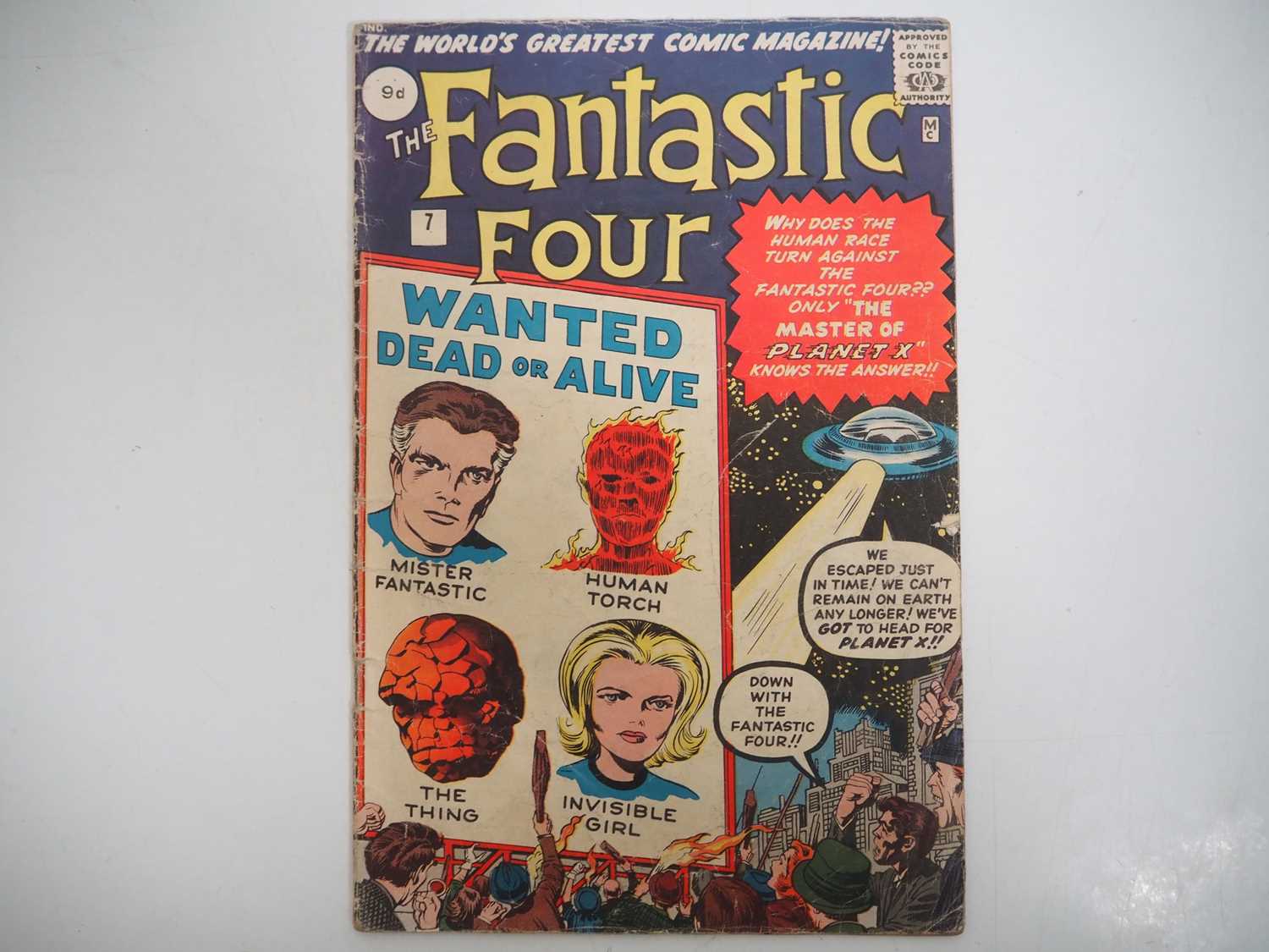 FANTASTIC FOUR #7 (1962 - MARVEL - UK Price Variant) - First appearance of Kurrgo - Jack Kirby cover