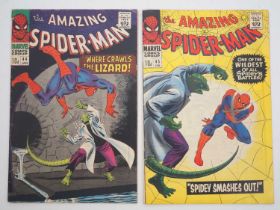 AMAZING SPIDER-MAN #44 & 45 (2 in Lot) - (1967 - MARVEL - UK Price Variant) - Second & third