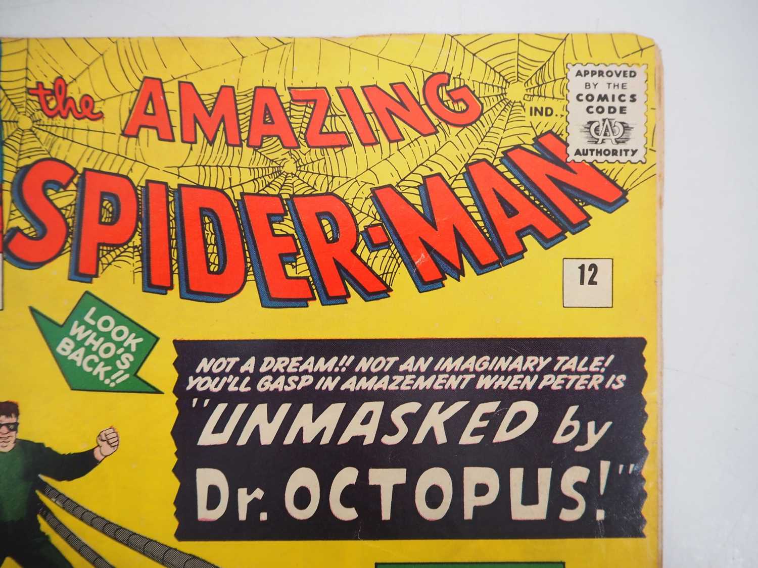 AMAZING SPIDER-MAN #12 - (1964 - MARVEL - UK Price Variant) - Unmasked by Doctor Octopus - Steve - Image 3 of 13