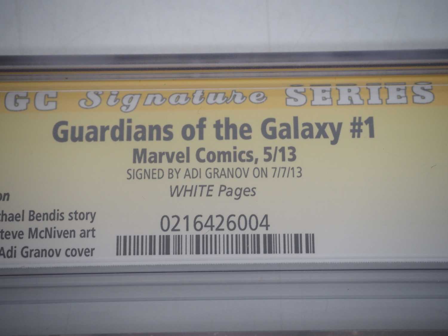GUARDIANS OF THE GALAXY VOL. 3 #1 (2013 - MARVEL) - GRADED 9.8(NM/MINT) by CGC SIGNATURE SERIES - - Image 4 of 5
