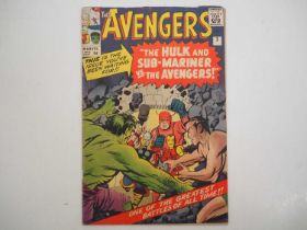 AVENGERS #3 (1964 - MARVEL - UK Price Variant) - Classic battle of the Avengers vs the Hulk and