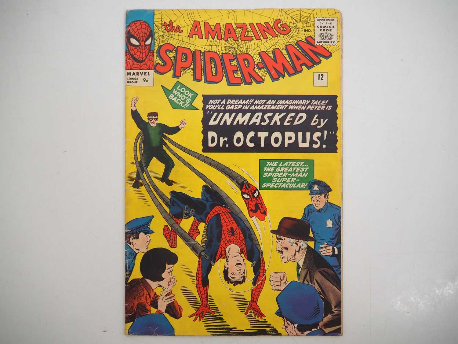 AMAZING SPIDER-MAN #12 - (1964 - MARVEL - UK Price Variant) - Unmasked by Doctor Octopus - Steve