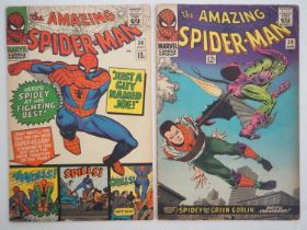 AMAZING SPIDER-MAN #38 & 39 (2 in Lot) - (1966 - MARVEL - US & UK Price Variant) - Includes the