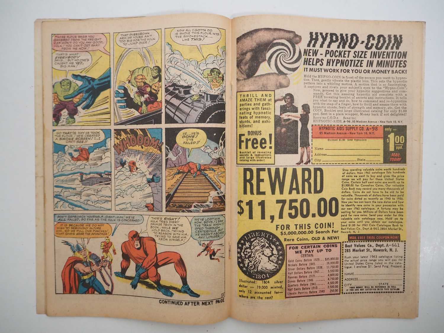AVENGERS #3 (1964 - MARVEL - UK Price Variant) - Classic battle of the Avengers vs the Hulk and - Image 13 of 17