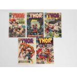 THOR #128, 131, 132, 135, 137 (5 in Lot) - (1966/1967 - MARVEL - UK Price Variant) - Includes the