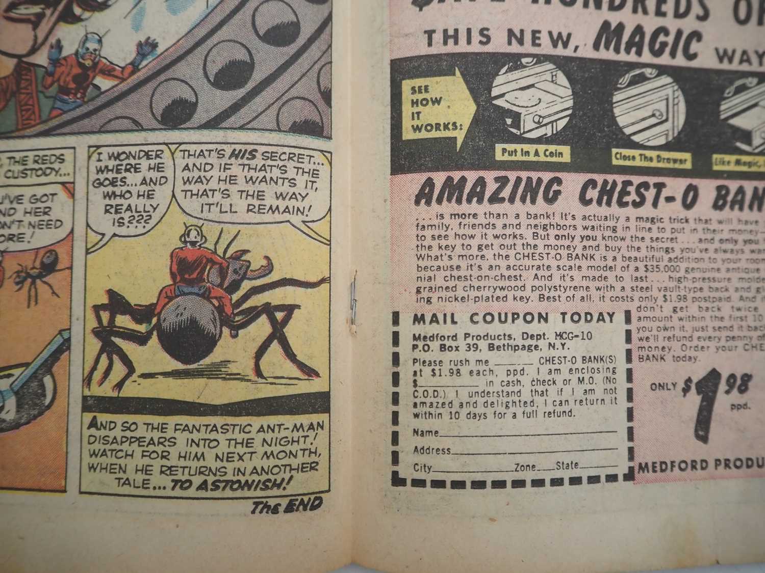 TALES TO ASTONISH #36 (1962 - MARVEL - UK Price Variant) - Includes the second appearance of Ant-Man - Image 7 of 9