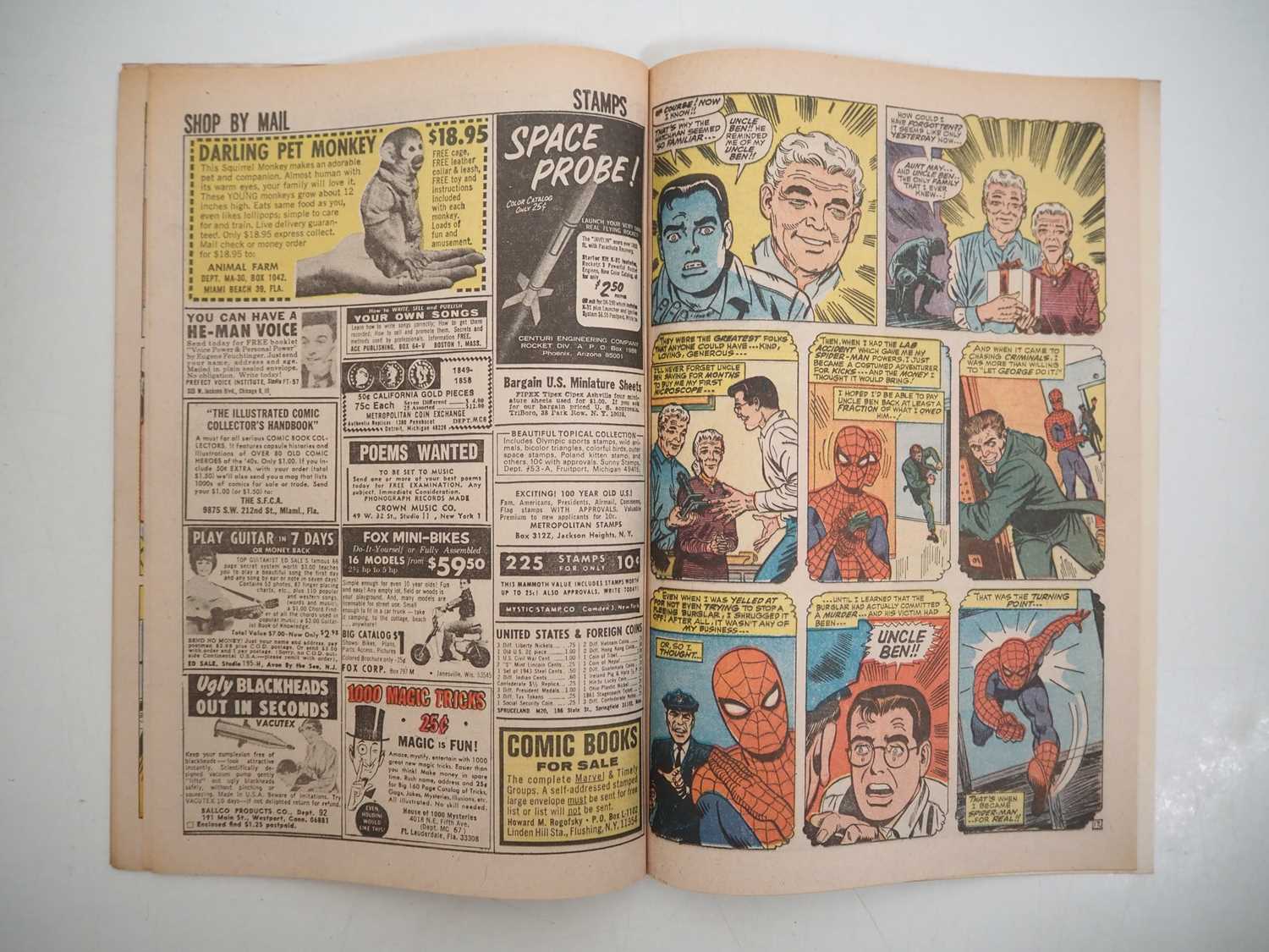 AMAZING SPIDER-MAN #50 - (1967 - MARVEL - UK Price Variant) - RED HOT KEY Book & Character + With - Image 20 of 32