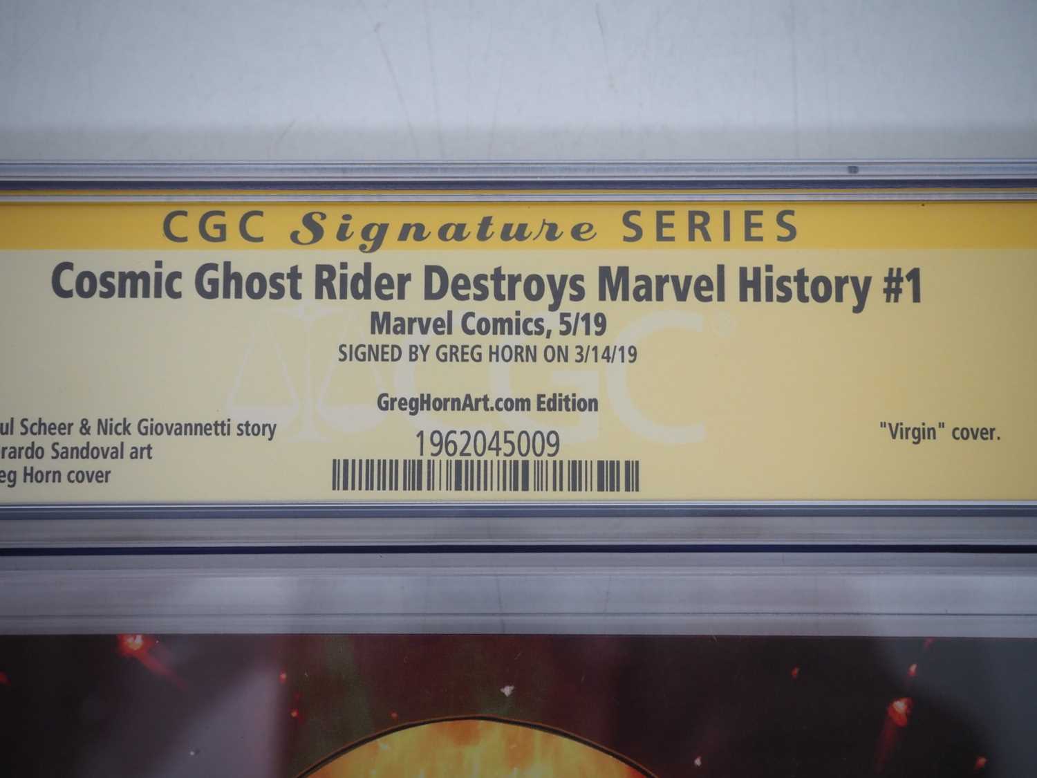 COSMIC GHOST RIDER DESTROYS MARVEL HISTORY #1 (2019 - MARVEL) - GRADED 9.8(NM/MINT) by CGC SIGNATURE - Image 4 of 5