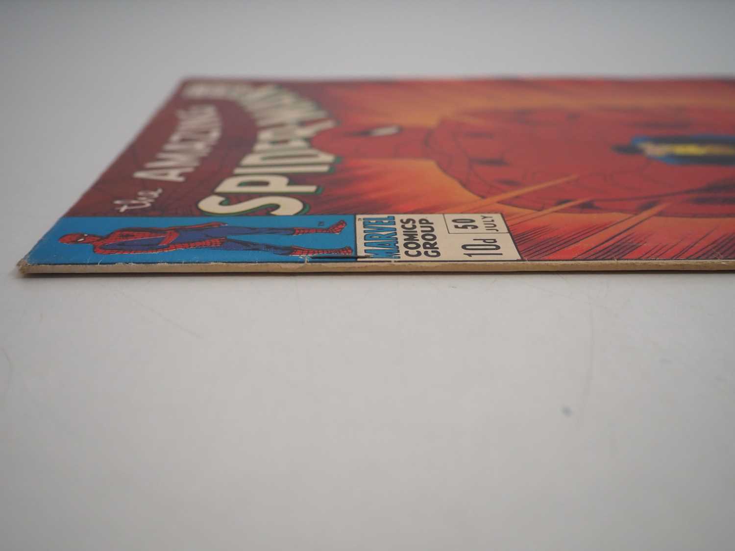 AMAZING SPIDER-MAN #50 - (1967 - MARVEL - UK Price Variant) - RED HOT KEY Book & Character + With - Image 31 of 32