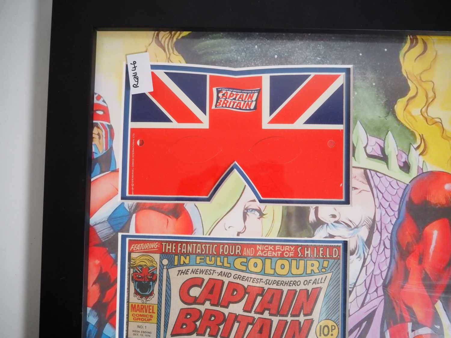 CAPTAIN BRITAIN #1 - Framed and glazed display featuring the first issue of Captain Britain + the - Image 3 of 4