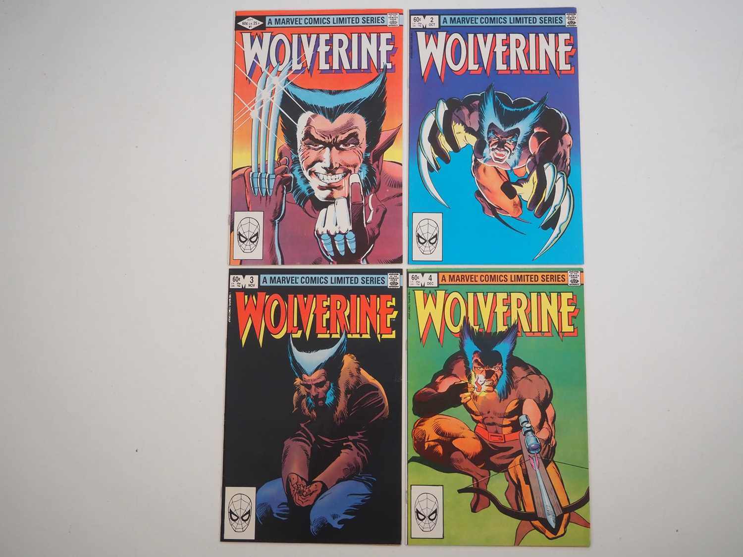 WOLVERINE #1, 2, 3, 4 - (4 in Lot) - (1982 - MARVEL) - Complete Four Issue Limited Series +