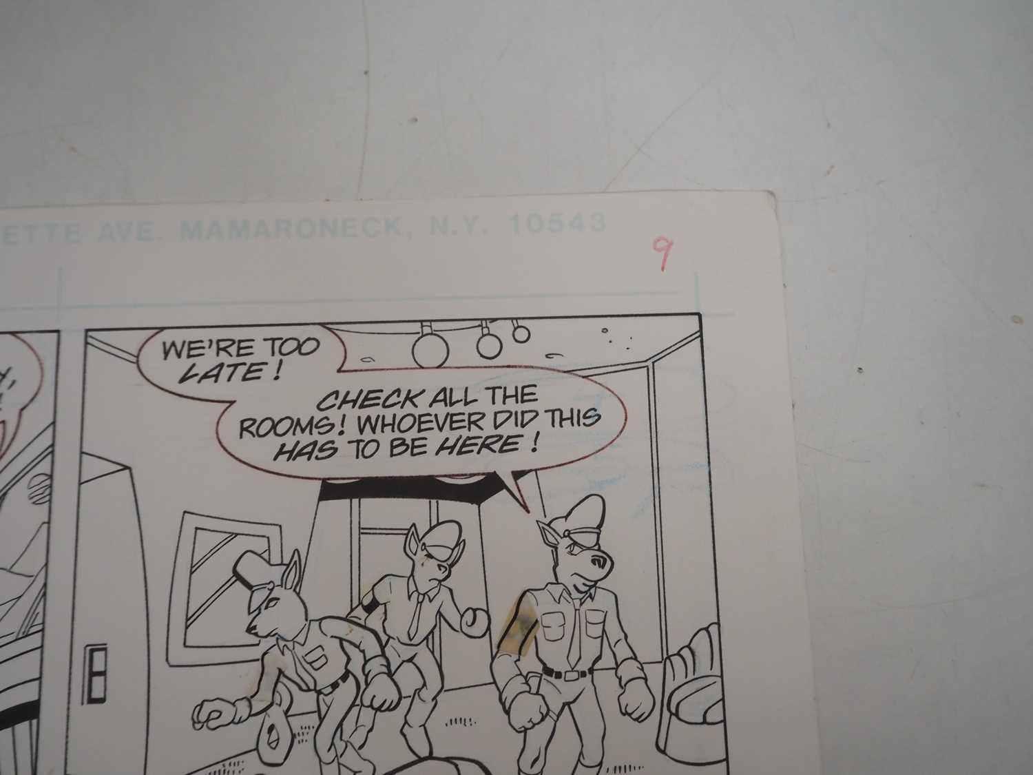 MANNY GALAN ORIGINAL ART FOR KNUCKLES THE ECHIDNA (2 in Lot) - Three (3) pages of original art by - Image 9 of 15