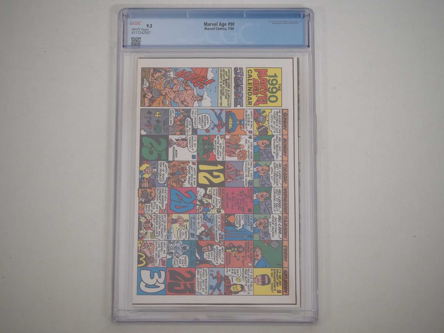 MARVEL AGE #90 (1990 - MARVEL) - GRADED 9.2 (NM-) by CGC - Spider-Man #1 preview with cover art by - Image 2 of 4