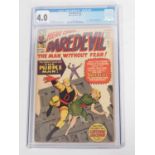 DAREDEVIL #4 (1964 - MARVEL) GRADED 4.0 (VG) by CGC - Origin and first appearance of the Purple