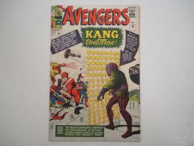 AVENGERS #8 (1964 - MARVEL - UK Price Variant) - The first appearance of Kang the Conqueror, who