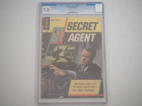 SECRET AGENT #1 - (1966 - GOLD KEY) - GRADED 7.0 (FN/VF) by CGC - First issue of the two issue
