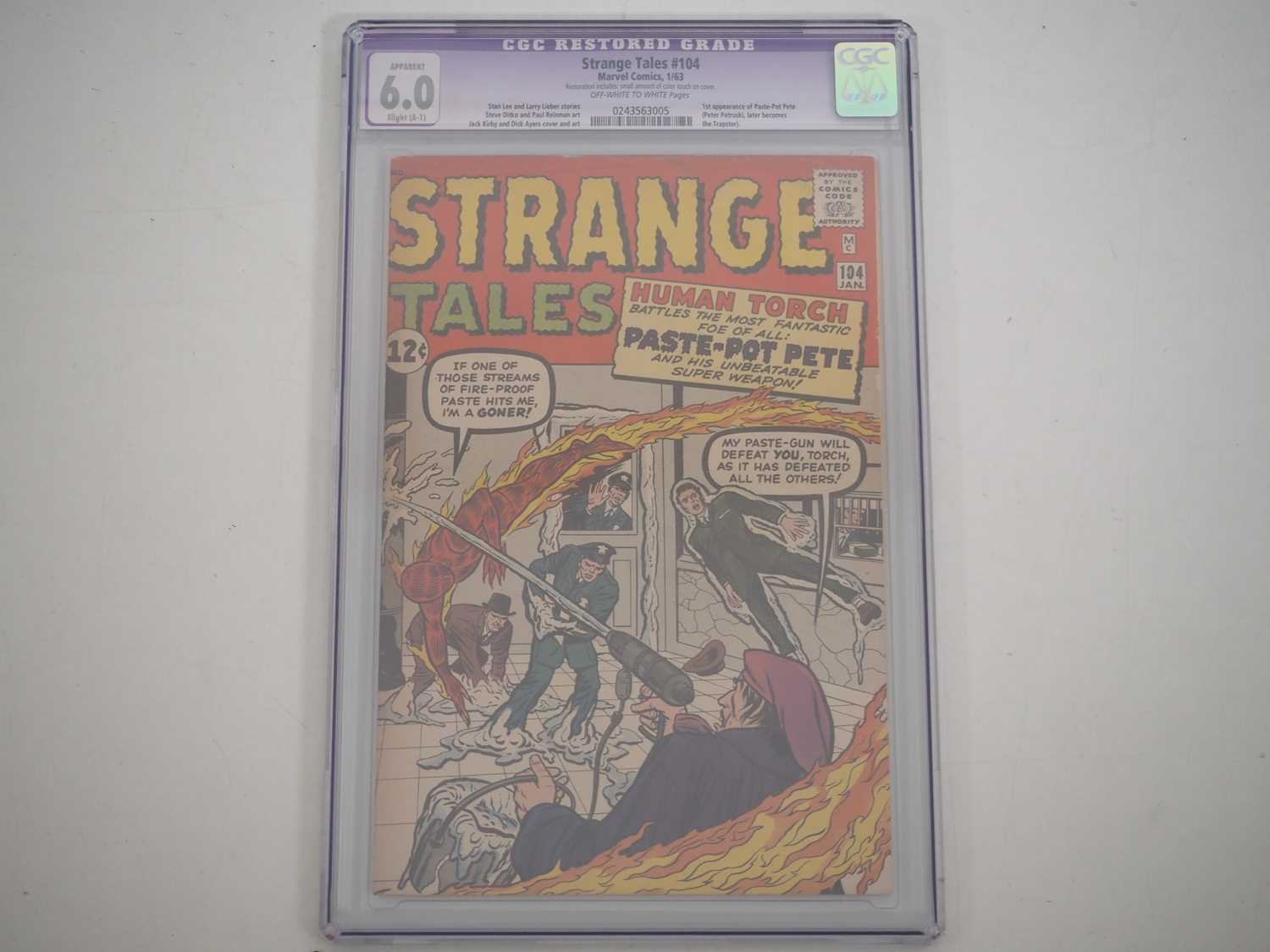 STRANGE TALES #104 (1963 - MARVEL) GRADED 6.0 (RESTORED) by CGC - Includes the first appearance of