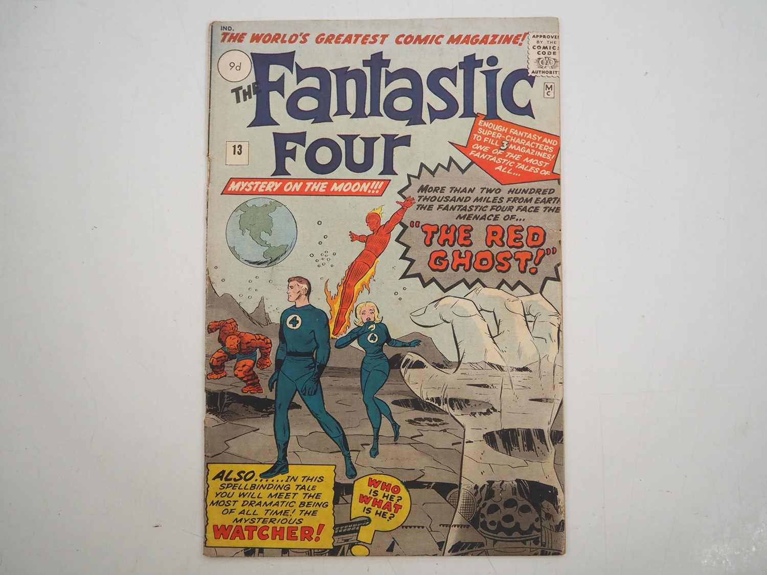 FANTASTIC FOUR #13 (1963 - MARVEL - UK Price Variant) - The first appearances of The Watcher and the