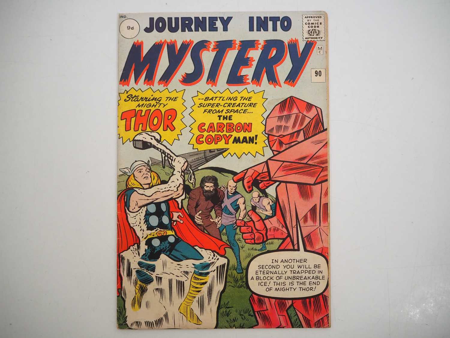 JOURNEY INTO MYSTERY #90 (1963 - MARVEL) - The first team appearance of Xartans with cover art by