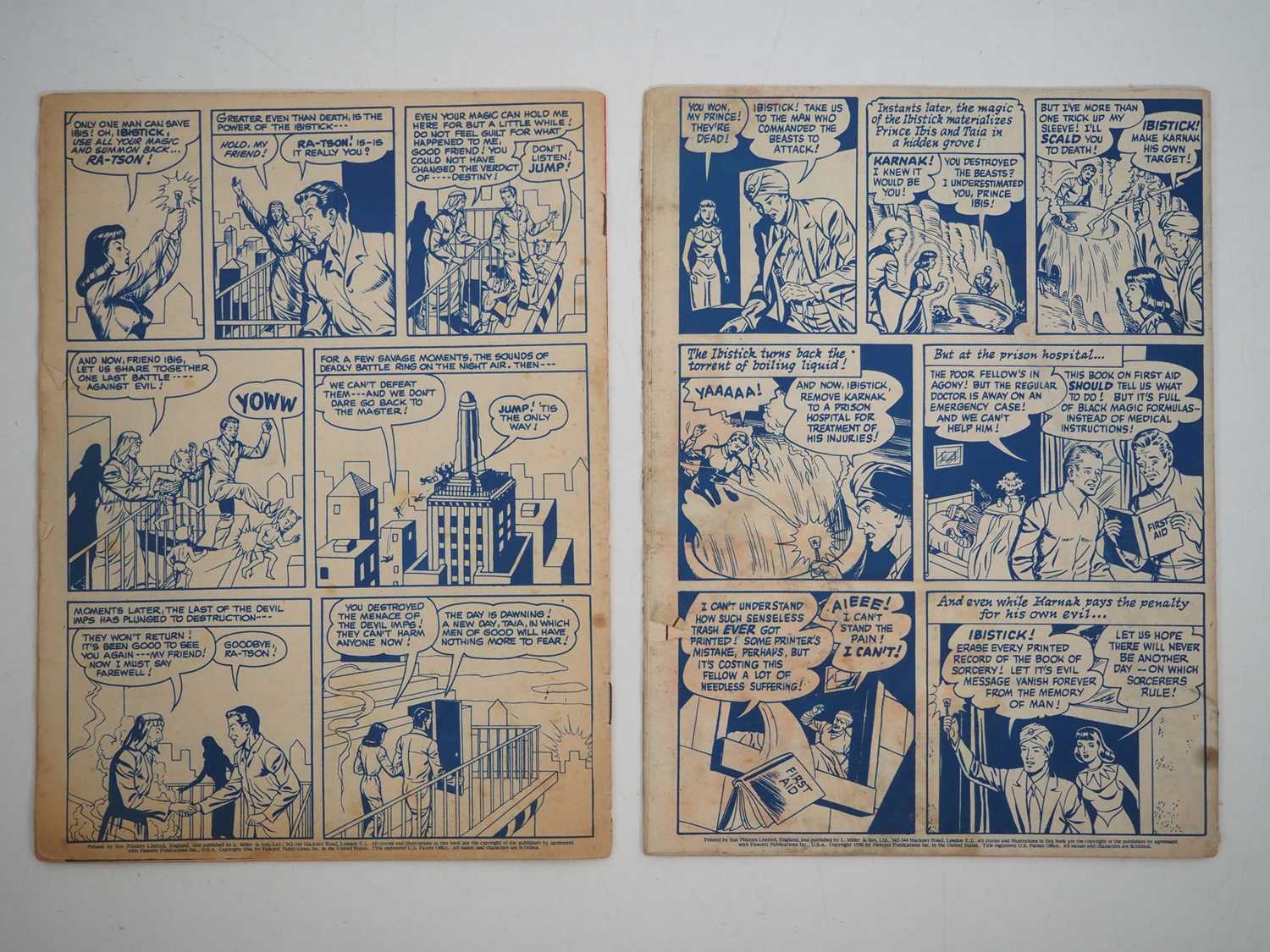 WHIZ COMICS #57 & 64 (2 in Lot) - (1951/1952 - L. MILLER & SON LTD.) - Two of the earlier larger - Image 2 of 2