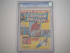 CAPTAIN BRITAIN #24 - (1977 - MARVEL UK) - GRADED 9.4 (NM) by CGC - Dated March 23rd - FREE GIFT