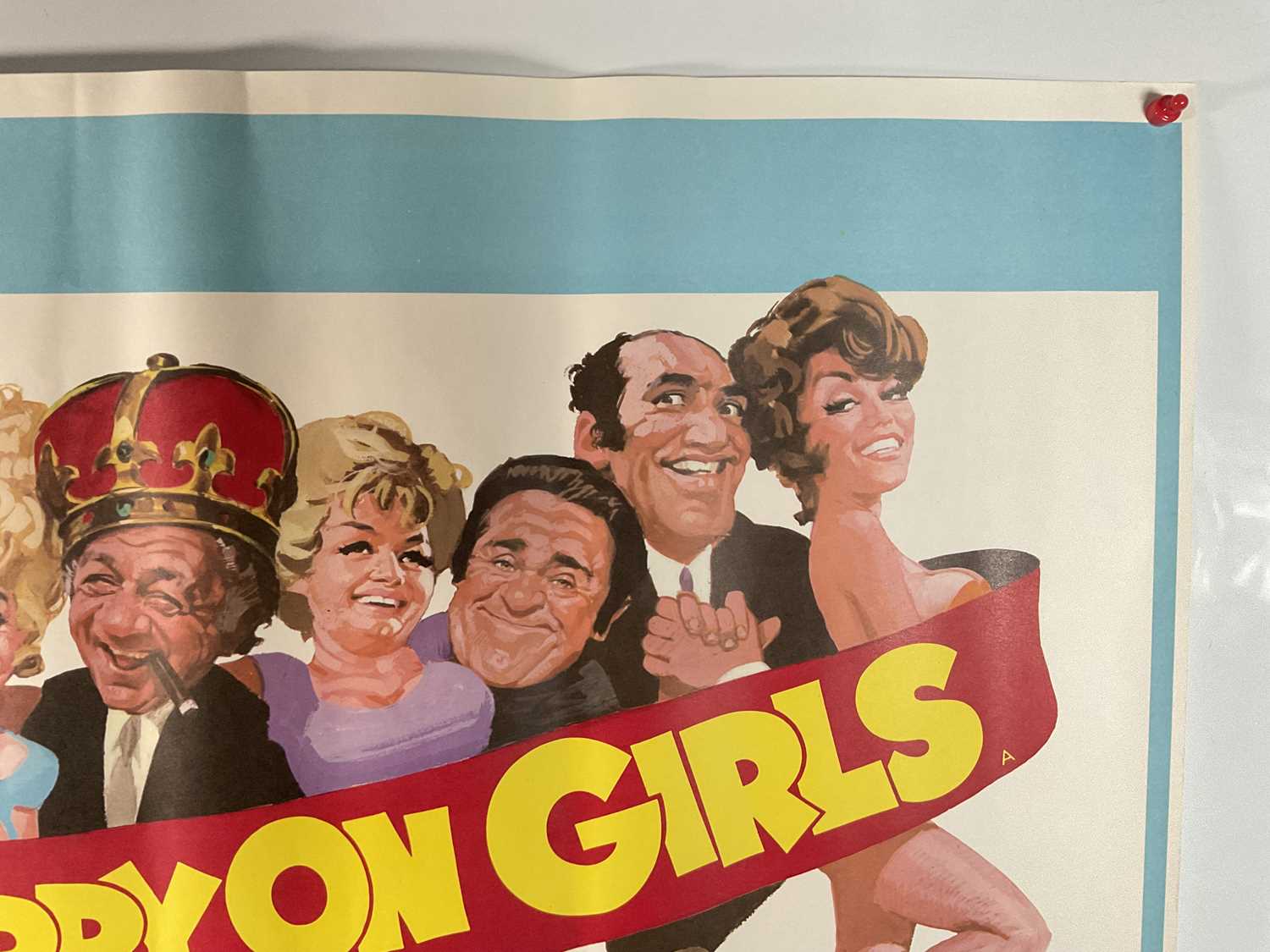 CARRY ON GIRLS (1973) UK Quad film poster, artwork by Arnaldo Putzu, rolled. - Image 3 of 6