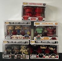 STAR WARS - A group of Star Wars Funko Pop multipacks comprising of Praetorian Guards Exclusive 2