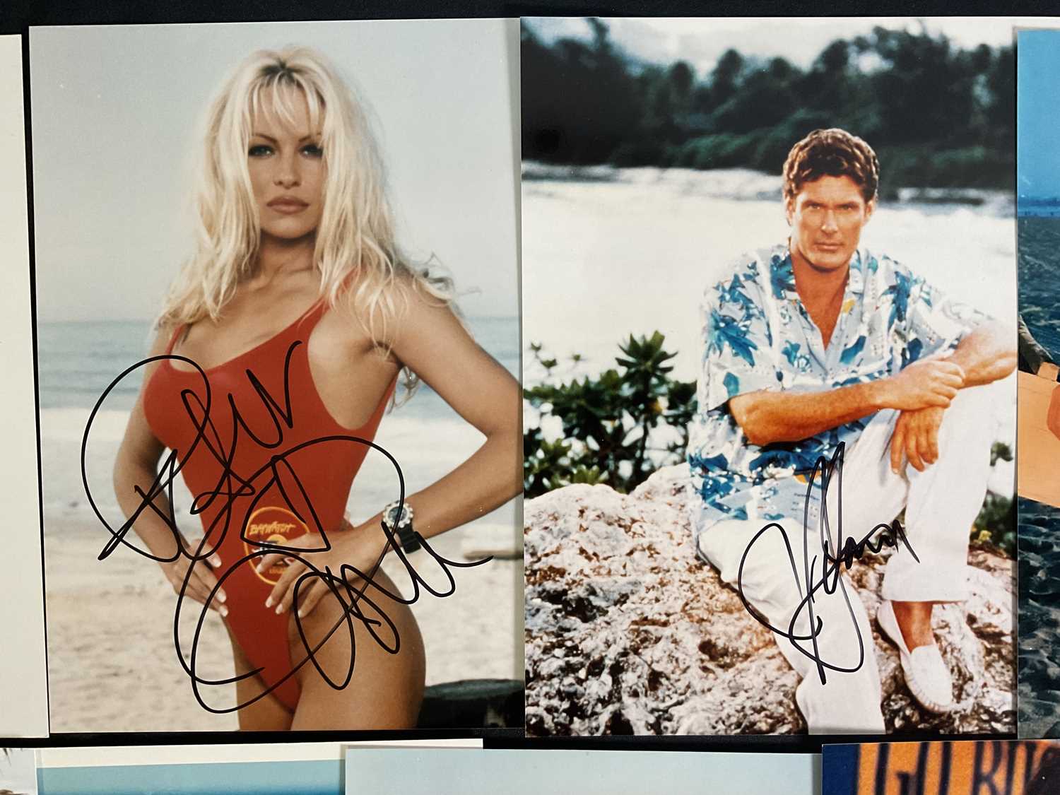 A group of signed photographs relating to BAYWATCH comprising of PAMELA ANDERSON, ERIKA ELENIAK, - Image 3 of 4