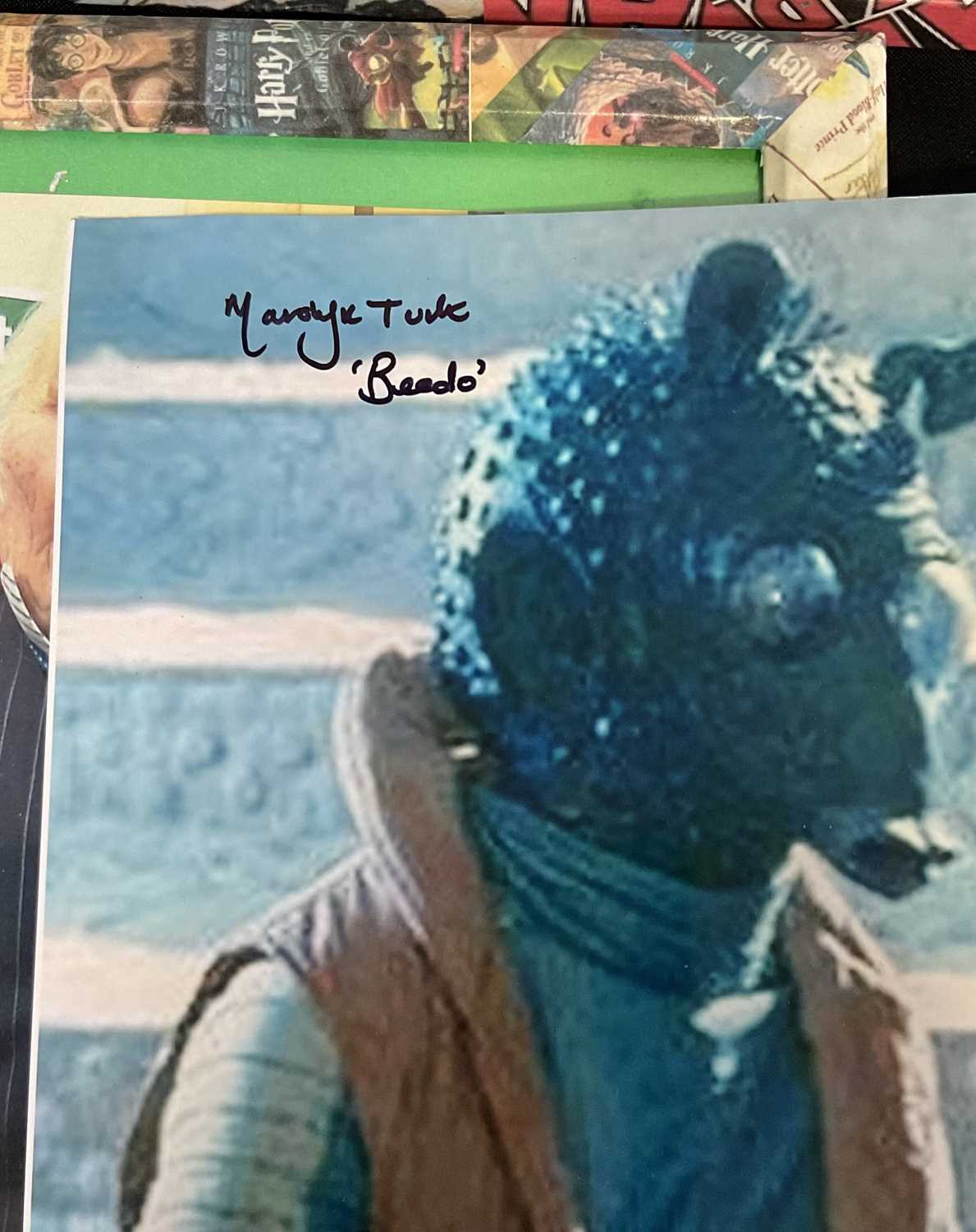 A group of Star Wars related autographs to include DAVE PROWSE (Darth Vader), MICHAEL HENRY - Image 2 of 5