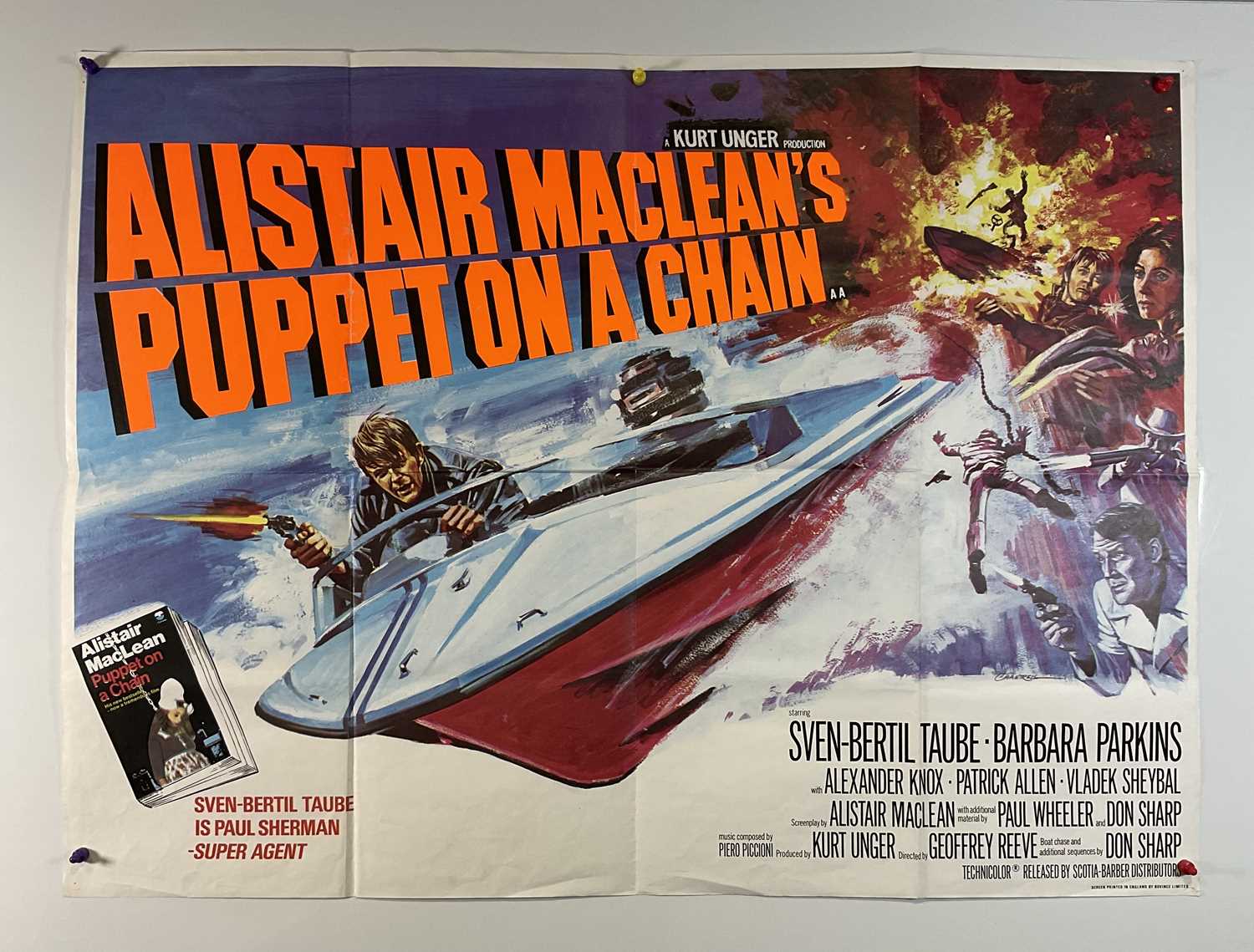 ALISTAIR MACLEAN - A group of 3 UK Quad movie posters for Alistair Maclean films comprising WHEN - Image 4 of 5