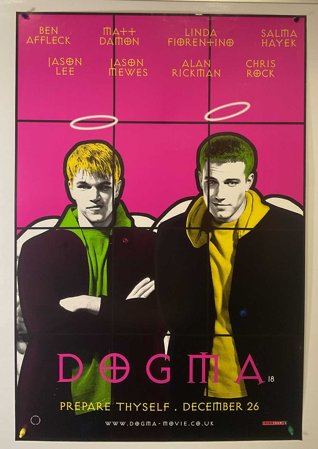 DOGMA (1999) UK Quad and one sheet film posters, striking stained glass effect artwork, rolled (2) - Image 2 of 5
