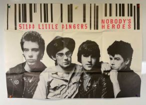 STIFF LITTLE FINGERS - NOBODY'S HEROES (1980) promotional poster for the second album from the Irish