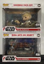 STAR WARS - A pair of Star Wars Movie Moments Funko Pop sets - Dagobah Face Off #284 Smugglers