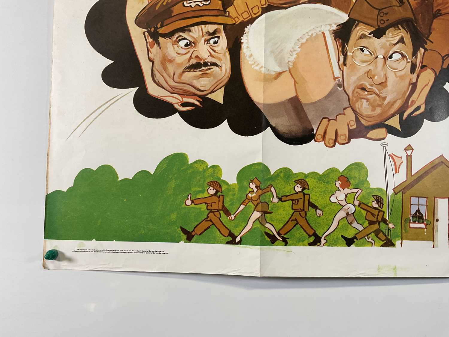 CARRY ON ENGLAND (1976) UK Quad film poster, artwork by Arnaldo Putzu, folded. - Image 4 of 6