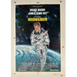 MOONRAKER (1979) International One sheet film poster, Roger Moore as James Bond with Dan Goozee