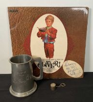 A group of memorabilia relating to the music OLIVER! (1968) comprising of a Soundtrack LP signed