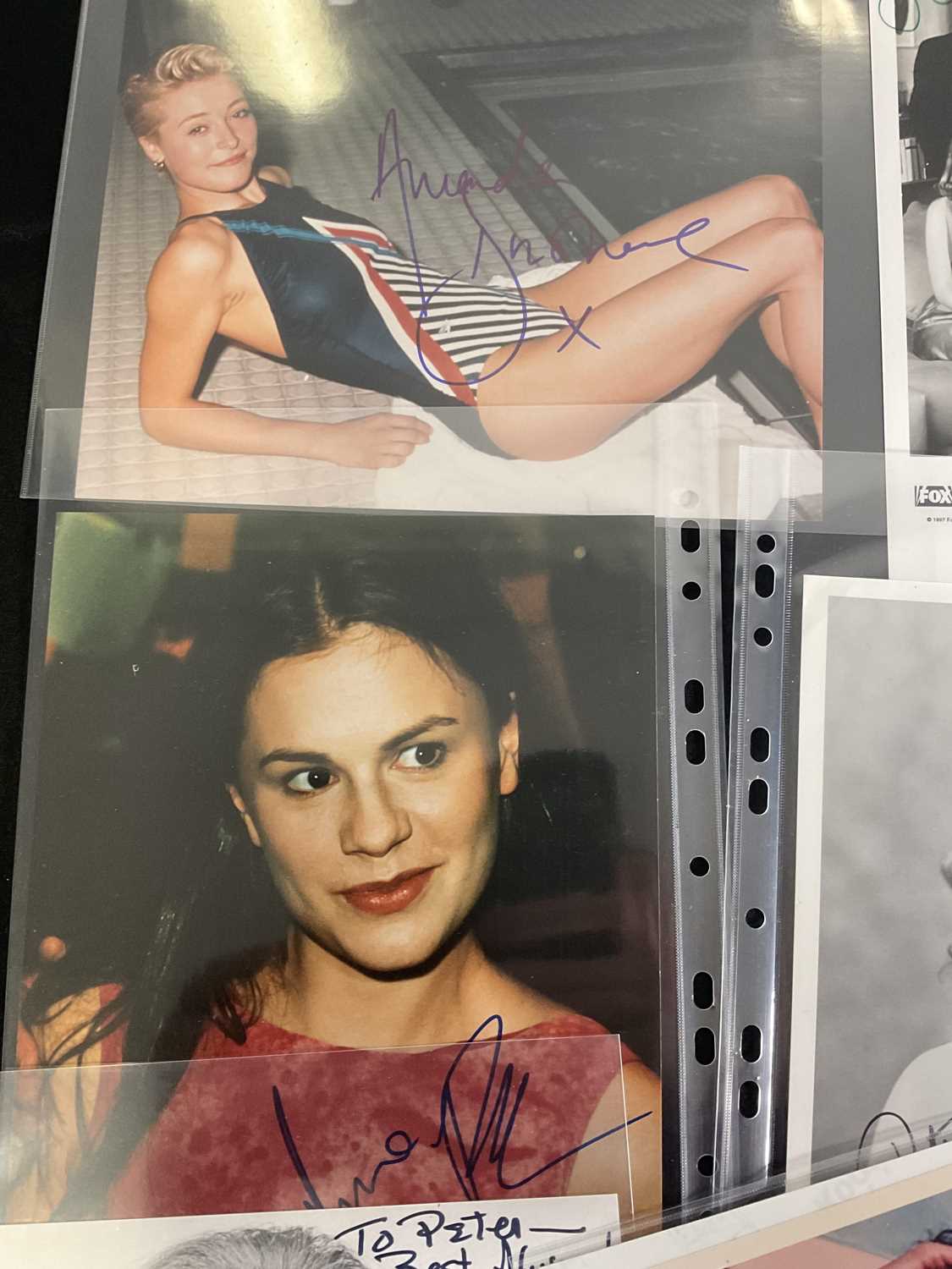 A group of colour photographs signed by female celebrities to include GENA LEE NOLIN, SHARON - Image 3 of 7